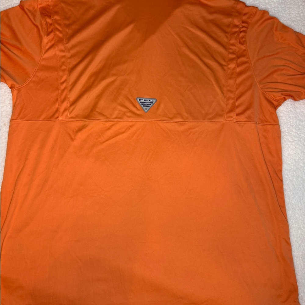 NWT Columbia Men's Orange Polo Shirt - Picture 4 of 4